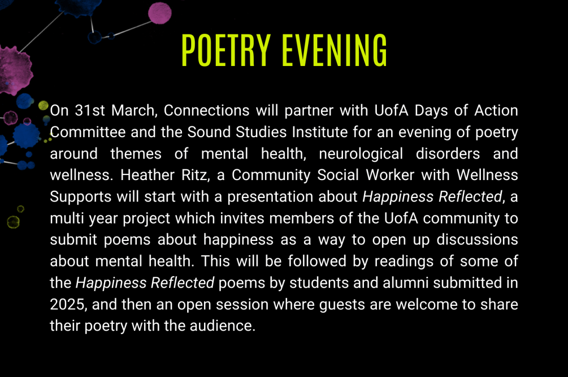 Connections Poetry Evening